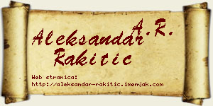 Aleksandar Rakitić vizit kartica